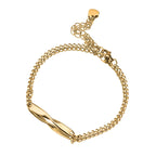 Pulsera de pareja personalizada con diseño de cinta de Moebius